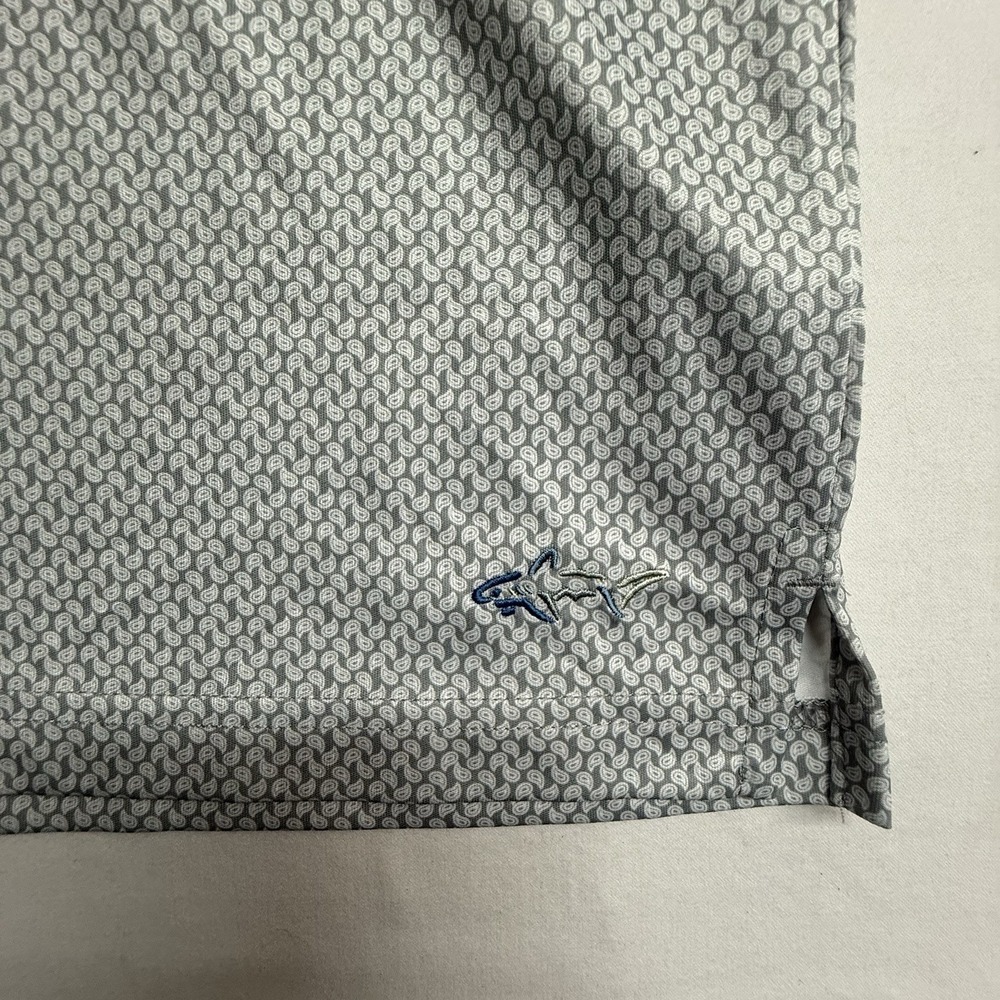 Greg Norman ML75 Polo Shirt L Gray Pattern Solar XP Golf NWT Mens - Picture 9 of 13